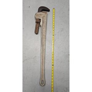 RIDGID Straight Pipe Wrench 36" Silver Aluminum Heavy Duty 836 USA Made
